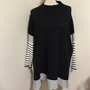 Chicwish Black Poncho One Size
